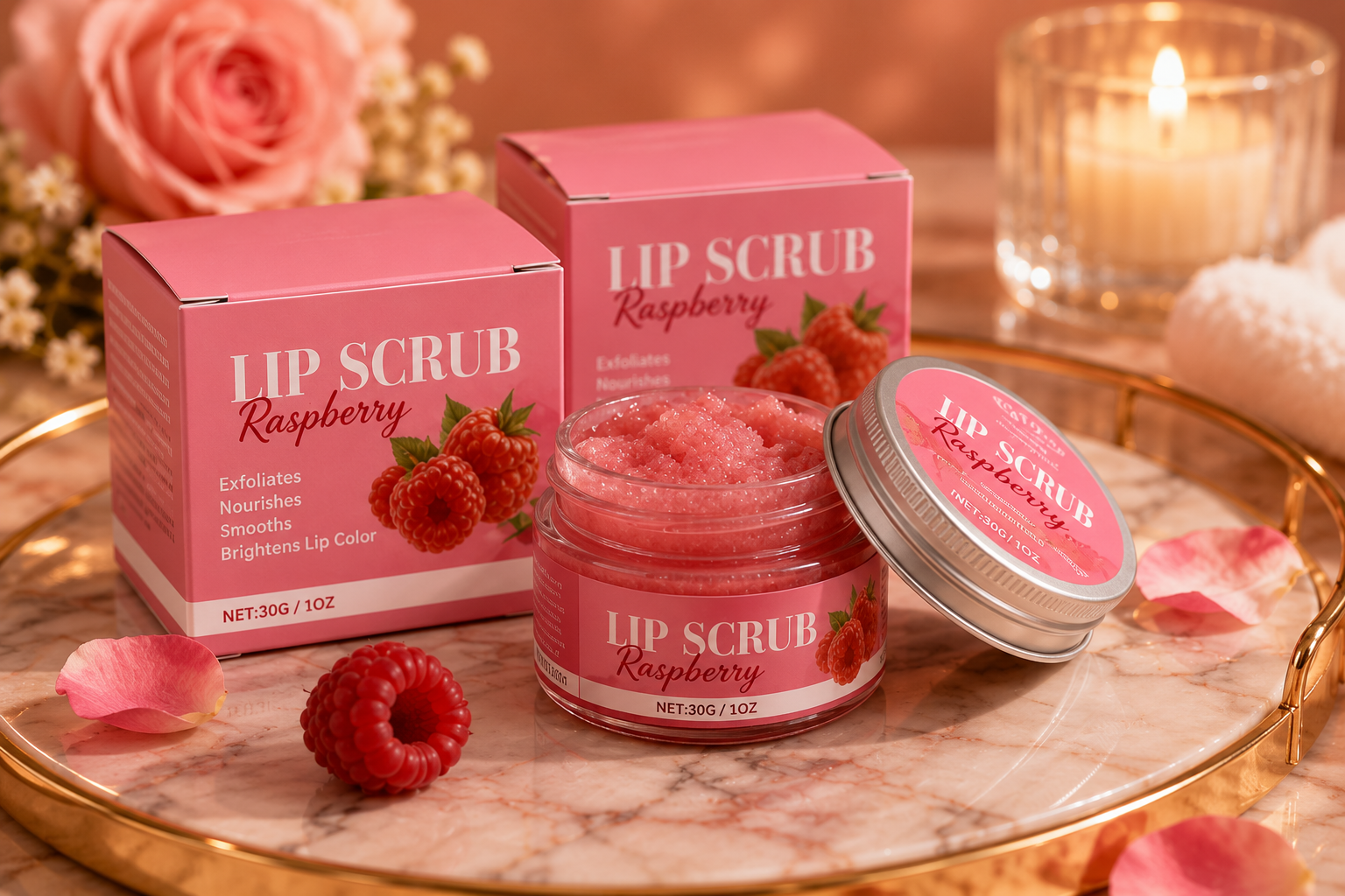 Lurxe | Strawberry Lip Scrub