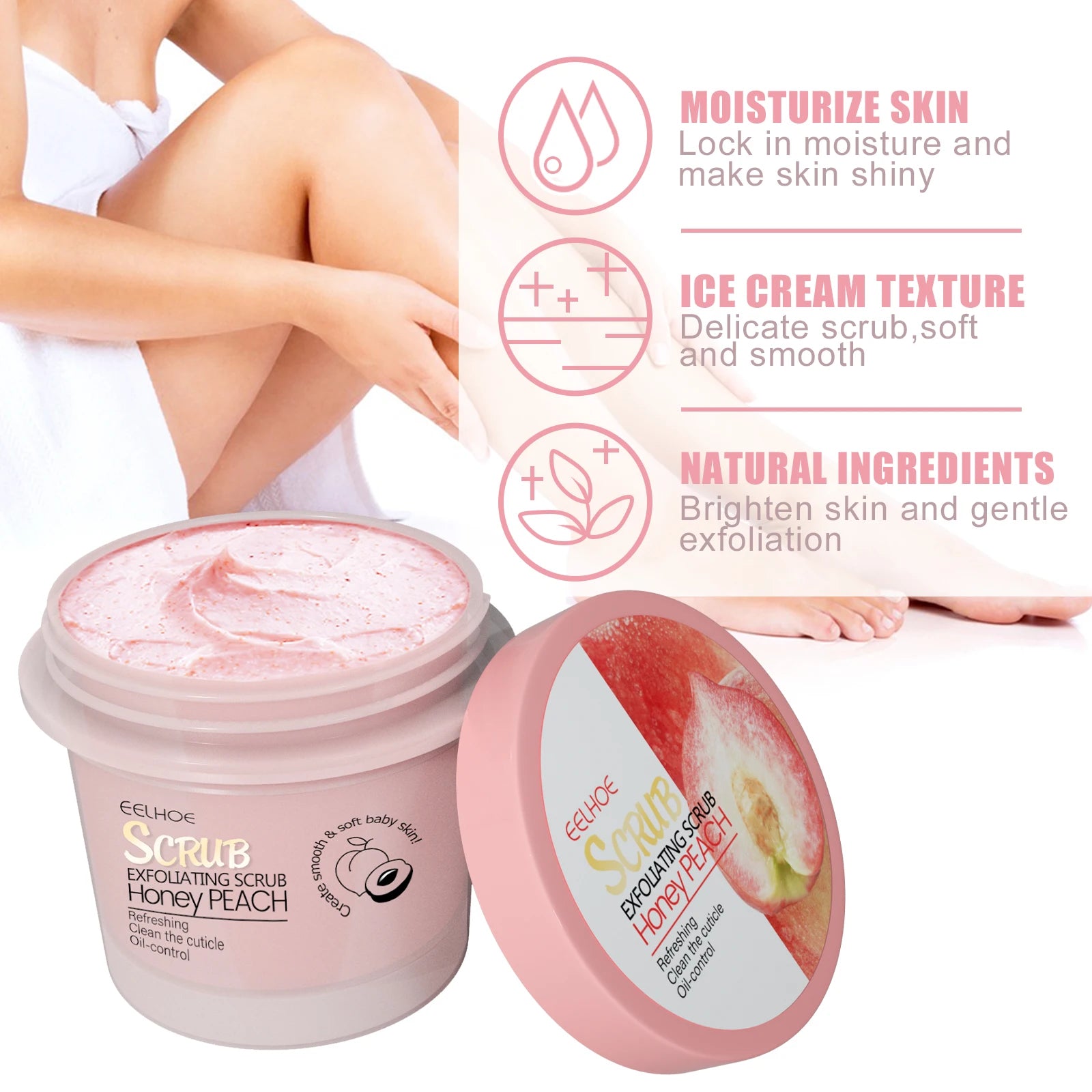 Lurxe | Honey Peach Body Scrub